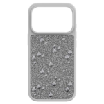 High smartphone case Flat Back crystals, iPhone® 17 Pro, Silver Tone