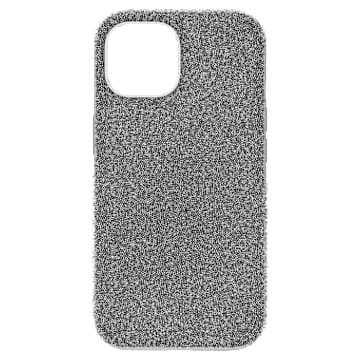 high-smartphone-case-iphone®-15-silver-tone-swarovski-5680863 High smartphone case iPhone® 15, Silver Tone - Image 1