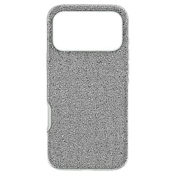 high-smartphone-case-iphone®-17-pro-max-silver-tone-swarovski-5731158 High smartphone case iPhone® 17 Pro Max, Silver Tone - Image 1