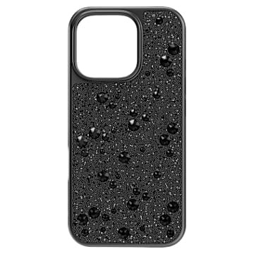 high-smartphone-case-scattered-design-iphone®-16-pro-black-swarovski-5698926 High smartphone case Scattered design, iPhone® 16 Pro, Black - Image 1