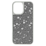 High smartphone case Scattered design, iPhone® 16, Silver Tone