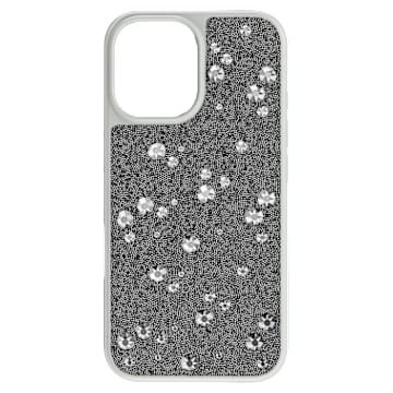 high-smartphone-case-scattered-design-iphone®-16-silver-tone-swarovski-5698782 High smartphone case Scattered design, iPhone® 16, Silver Tone - Image 1