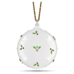 Holiday Cheers Mistletoe Ball Ornament