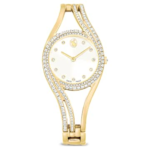 Hyperbola bangle watch Swiss Made, Metal bracelet, Gold tone, Gold-tone finish