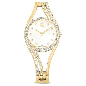 hyperbola-bangle-watch-swiss-made-metal-bracelet-gold-tone-gold-tone-finish-swarovski-5754534 Hyperbola bangle watch Swiss Made, Metal bracelet, Gold tone, Gold-tone finish - Image 1