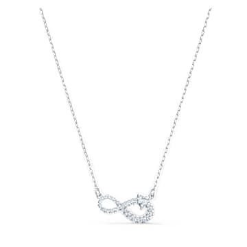 hyperbola-necklace-infinity-white-rhodium-plated-swarovski-5520576 Hyperbola necklace Infinity, White, Rhodium plated - Image 1