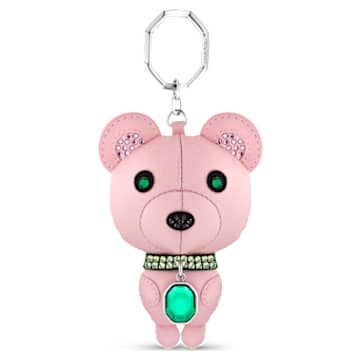 icons-key-ring-bear-multicolored-stainless-steel-swarovski-5650128 Icons key ring Bear, Multicolored, Stainless steel - Image 1