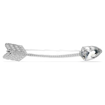 idyllia-brooch-mixed-cuts-arrow-white-rhodium-plated-swarovski-5742952 Idyllia brooch Mixed cuts, Arrow, White, Rhodium plated - Image 1