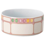 Idyllia cereal bowl Porcelain, Crystal print motif, gemstone, Multicoloured