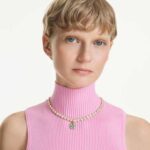 Idyllia charm Clover, Green, 18K gold finish - Image 2