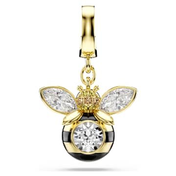 idyllia-charm-mixed-cuts-bee-multicoloured-18k-gold-finish-swarovski-5743132 Idyllia charm Mixed cuts, Bee, Multicoloured, 18K gold finish - Image 1