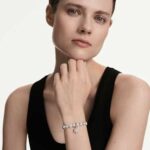Idyllia charm Mixed cuts, Snowflake, White, Rhodium plated - Image 2