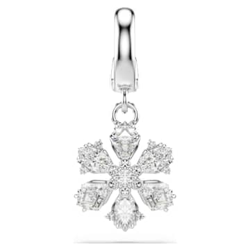 idyllia-charm-mixed-cuts-snowflake-white-rhodium-plated-swarovski-5755513 Idyllia charm Mixed cuts, Snowflake, White, Rhodium plated - Image 1