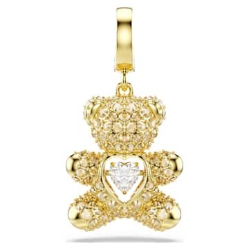 idyllia-charm-mixed-cuts-teddy-18k-gold-finish-swarovski-5743147 Idyllia charm Mixed cuts, Teddy, 18K gold finish - Image 1