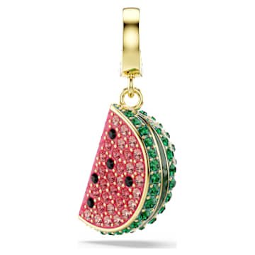 idyllia-charm-mixed-cuts-watermelon-multicoloured-18k-gold-finish-swarovski-5743134 Idyllia charm Mixed cuts, Watermelon, Multicoloured, 18K gold finish - Image 1