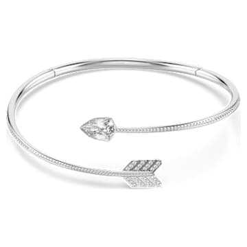 idyllia-choker-mixed-cuts-arrow-white-rhodium-plated-swarovski-5751430 Idyllia choker Mixed cuts, Arrow, White, Rhodium plated - Image 1
