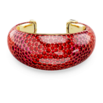 Idyllia cuff, Red, 18K gold finish
