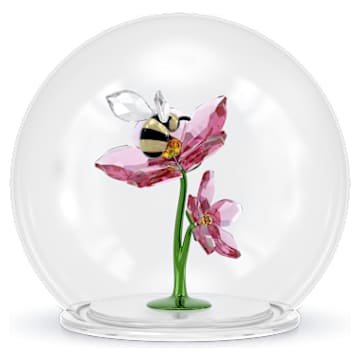 idyllia-glass-ball-bee-and-flowers-swarovski-5721549 Idyllia Glass Ball Bee and Flowers - Image 1