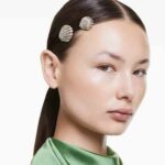 Idyllia hair pin Set (2), Shell, White, Mixed metal finish - Image 2