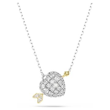 idyllia-pendant-mixed-cuts-heart-with-arrow-white-mixed-metal-finish-swarovski-5737291 Idyllia pendant Mixed cuts, Heart with arrow, White, Mixed metal finish - Image 1