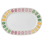Idyllia platter Porcelain, Crystal print motif, gemstone, Large, Multicoloured