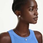 Idyllia set Mixed cuts, Heart with arrow, White, 18K rose gold finish - Image 2