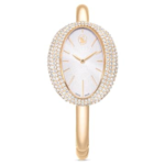Imber bangle watch Swiss Made, Metal bracelet, Gold tone, Champagne gold-tone finish