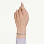 Imber Emily Tennis bracelet, Round cut, Blue, Rhodium plated - Image 2