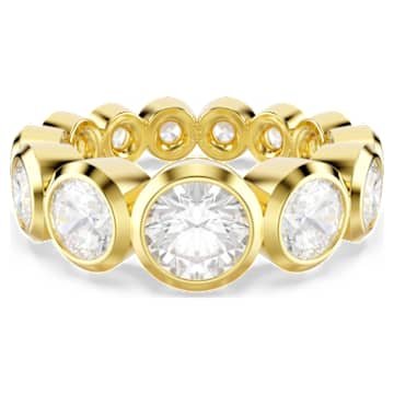 imber-ring-mixed-round-cuts-white-18k-gold-finish-swarovski-5705474 Imber ring Mixed round cuts, White, 18K gold finish - Image 1