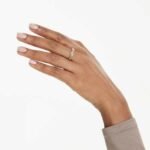 Infinity ring Pavé, White, 18K gold finish - Image 2