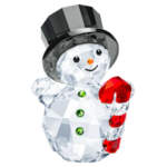 Joyful Snowman with Candy Cane