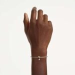 Lifelong bangle Round cut, Heart, White, 18K gold finish - Image 2