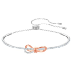 Lifelong Bow bangle Bow, White, Mixed metal finish