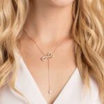 Lifelong Bow necklace Bow, White, Mixed metal finish - Image 2