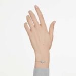 Lifelong bracelet Pavé, Bow, White, Rhodium plated - Image 2