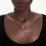 Lifelong pendant Round cut, Heart, White, 18K gold finish - Image 2