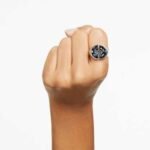 Lucent cocktail ring Grey, Rhodium plated - Image 2