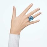 Lucent cocktail ring Octagon cut, Blue - Image 2