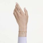 Magic bracelet, Mixed cuts, Snowflake, White, 18K gold finish - Image 2