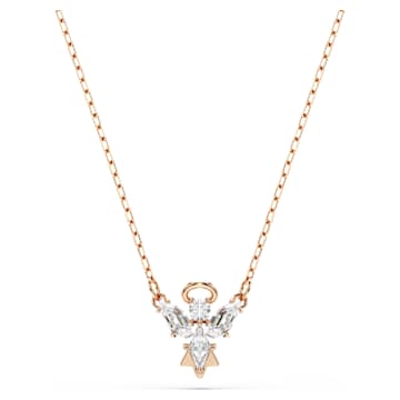 magic-necklace-angel-white-18k-rose-gold-finish-swarovski-5735417 Magic necklace Angel, White, 18K rose gold finish - Image 1