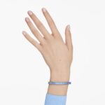 Matrix bangle, Baguette cut, Octagon shape, Blue, Ruthenium plated - Image 2