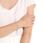 Matrix bracelet Evil eye, White, Rhodium plated - Image 2