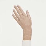 Matrix bracelet, Round cut, Pink, Rhodium plated - Image 2