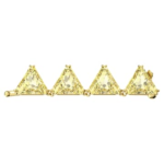 Matrix extender Triangle cut, Yellow, 18K gold finish