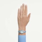 Matrix octagon watch Baguette cut, Metal bracelet, Blue, Stainless steel - Image 2