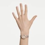 Matrix octagon watch Leather strap, Beige, Rose gold-tone finish - Image 2