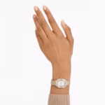 Matrix octagon watch Metal bracelet, Gold tone, Champagne gold-tone finish - Image 5