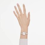 Matrix pearl bangle bangle watch Swiss Made, Crystal bracelet, Rose gold-tone finish - Image 2