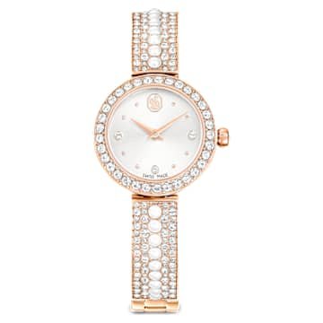 matrix-pearl-bangle-bangle-watch-swiss-made-crystal-bracelet-rose-gold-tone-finish-swarovski-5705406 Matrix pearl bangle bangle watch Swiss Made, Crystal bracelet, Rose gold-tone finish - Image 1