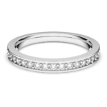 Matrix ring White, Rhodium plated